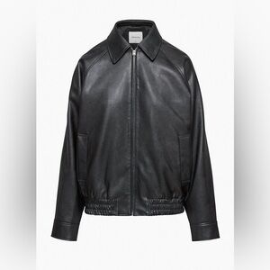 wilfred vouch leather bomber jacket